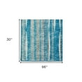 thumbnail image 3 of 3' X 8' Blue Ombre Tufted Handmade Runner Rug, 3 of 10