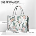 thumbnail image 3 of Large Capacity Tote Bag,Pioneer Flower Floral Print Pattern Handbag Fashion Luxury Tote Bag,15.7"x13"x 5.1" Inches,Laptop Compatible, 3 of 6