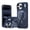 Dark Blue, variant on ShellTech Magnetic Case for iPhone 17 Pro Max with Kickstand, Glossy High-alumina Glass Backplate Rigid PC Frame Phone Case with Lens Mount Stand, Compatible with MagSafe Charging Cover,Green