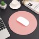 thumbnail image 4 of Mouse pad, double sided mouse pad Small round PU leather mouse pad with stitched edges Waterproof mouse pad, 4 of 4