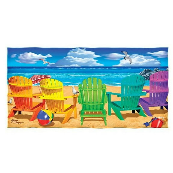 Dawhud Direct | Beach Chairs Super Soft Plush Cotton Beach Bath Pool Towel, 30" x 60"