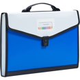 thumbnail image 1 of 13-Pockets Expanding File Folder with Handle, Legal Size, Plastic Accordion Filling File Folder Expandable Monthly Portable Paper Document Organizer for Office School Home (Blue), 1 of 5