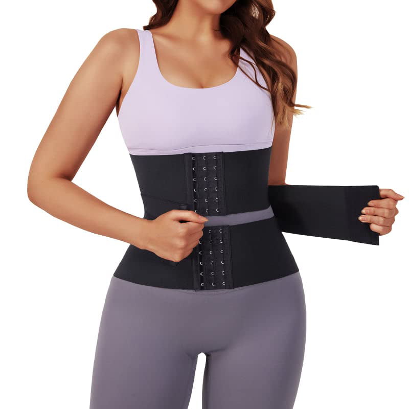 ANGOOL Women Waist Trainer Neoprene Sweat Sauna Vest with Adjustable Waist Trimmer Belt for Weight Loss 