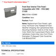 thumbnail image 2 of Front Door Interior Trim Panel - Compatible with 1990 - 1994 GMC C1500 1991 1992 1993, 2 of 5