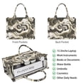 thumbnail image 2 of Large Capacity Tote Bag,Black Marble Gold Dot Pattern Handbag Fashion Luxury Tote Bag,15.7"x13"x 5.1" Inches,Laptop Compatible, 2 of 6