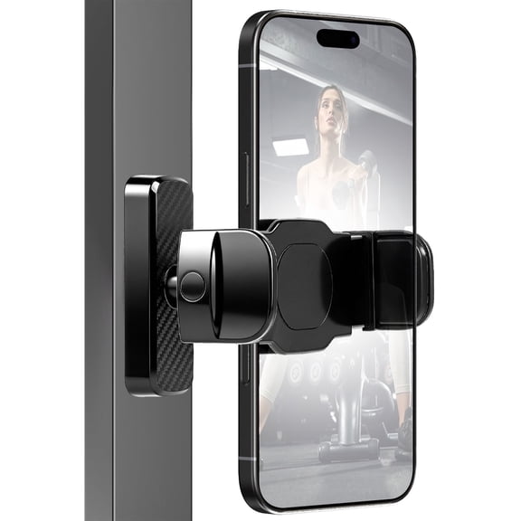 EEEkit Magnetic Phone Holder for Gym Equipment, 360° Rotatable Magnet Phone Mount for Metal Surface, Workout, Golf Cart, Fits 4.7–6.5" Phones