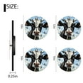 thumbnail image 2 of Non-Ticking Silent Wall Clocks with Quartz Movement,Battery Operated Analog Clock Modern Decor Clock for Home-Cute Cow Oil Print(12inch), 2 of 4