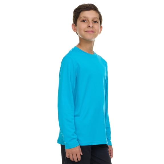 Gerry Rash Guard for Boys, Long Sleeve Boys Swim Shirt, UPF 50 SPF UV Sun Protection, Quick Dry Rashguard for Kids