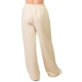 thumbnail image 6 of COUVER Women’s Cozy Fleece Wide-Leg Sweatpants with Drawstring and Pockets, Oat, Medium, 1 Pair, 6 of 6