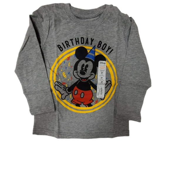 Jumping Beans Mickey Mouse Theme Long Sleeve Shirt Boys Size 4