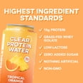 thumbnail image 3 of Clean Simple Eats Clear Protein Water, Tropical Orange, Gluten Free, Zero Added Sugars, 12 Count, 3 of 8
