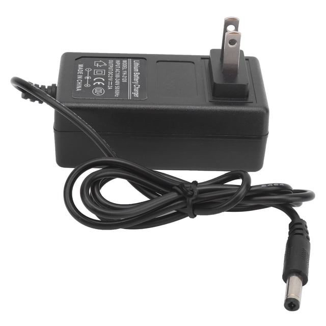 Cergrey AC Adapter Battery Charger,AC Battery Adapter,21V 2A Lithium Battery Charger AC Adapter Overvoltage Protection US Plug 100‑240V