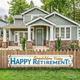 thumbnail image 6 of Elegant Design Happy Retirement Banner Gold Accents Celebration Banner Personalized Event Decoration for Retirement Party Indoor Decoration Office Celebration, 6 of 7