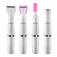 thumbnail image 2 of Depiladora eléctrica 4 en 1 para mujeres, afeitadora privada para axilas, recortadora eléctrica de cejas, lavado con agua, depilación USB, 2 of 6