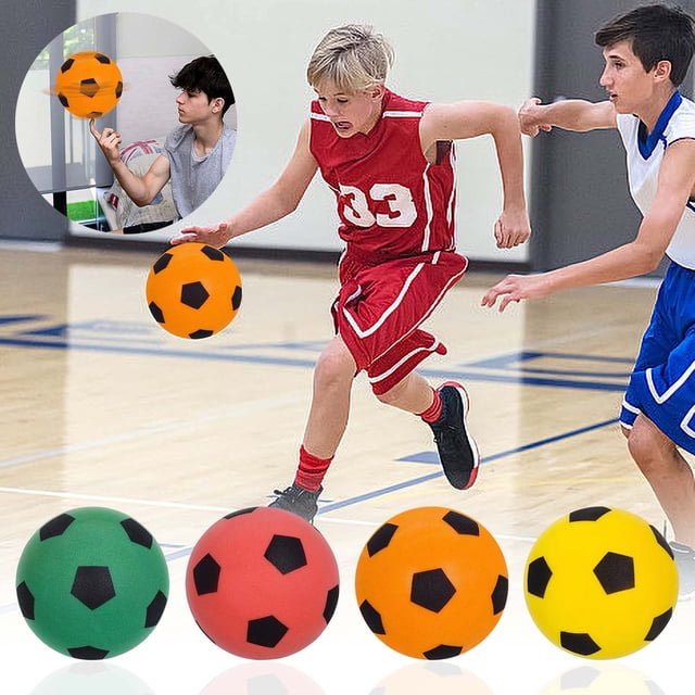 Fiudx Ofertas Relámpago Bola Silenciosa Para Niños De Interior, Raqueta De Fútbol Silenciosa, Pelota Deportiva, Juguetes, Marco De Bola De Esponja Para Bebé