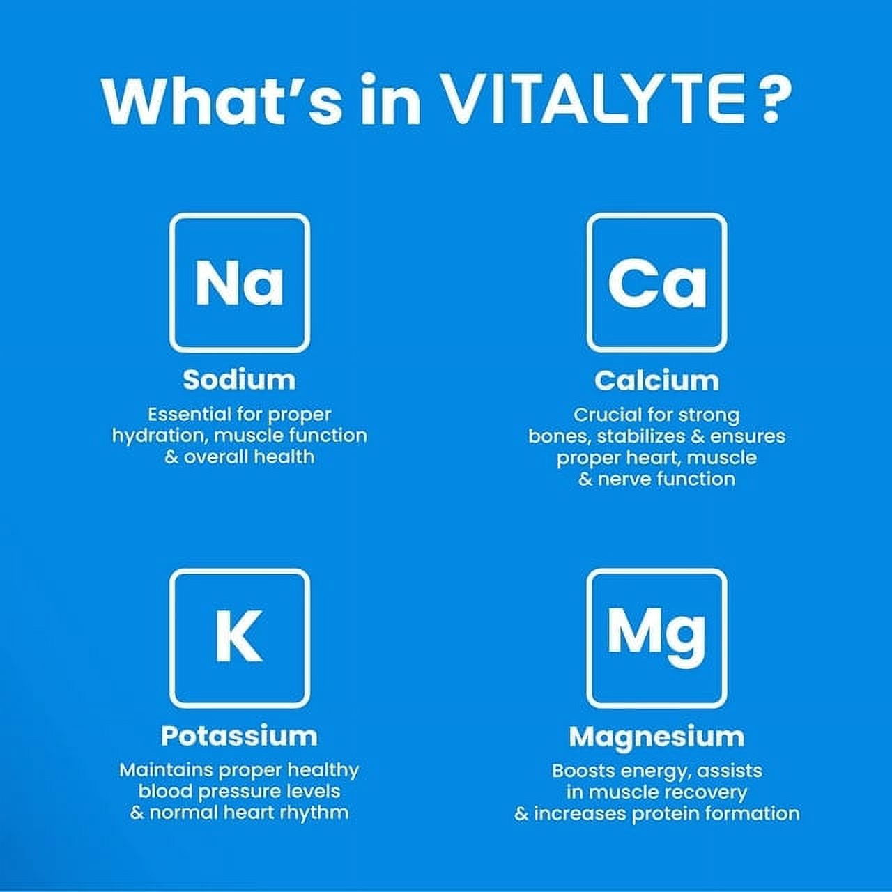 Vitalyte Cool Citrus Electrolyte Powder Mix, Isotonic Hydration, 160 Servings (4-pack, 35 oz Each)