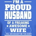 thumbnail image 3 of CafePress - I'm A Proud Husband Of A Freaking Awesome Wife T S - Men's Classic Graphic Cotton T-Shirt, 3 of 4
