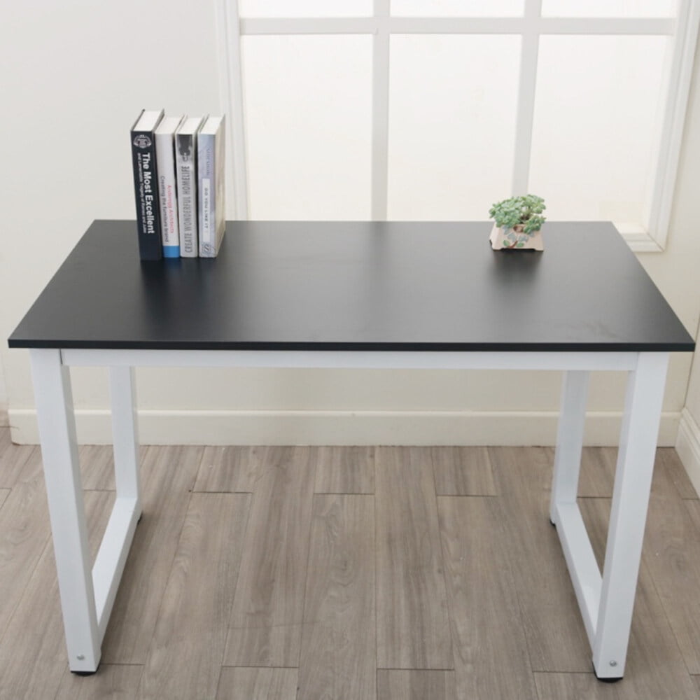 Kepooman High Strength Wooden Computer Desk for Home Office, Black Kepooman High Strength Wooden Computer Desk for Home Office, Black