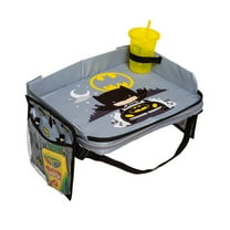 J.L. Childress DC Comics Batman 3-in-1 Travel Tray & iPad Tablet Holder, Car Seat Lap Tray for Toddlers & Kids
