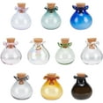 thumbnail image 6 of 8pcs Mini Colored Glass Bottles Tiny Spell Jars Hexagon Potion Bottles Wishing Bottle Vials with Corks Drifting Bottle Glass Bottles Ornament for Wedding Party Decoration, 6 of 9