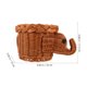 thumbnail image 2 of unbranded Cesta Tejida Imitación Rattan Para Pan Y Con Elefante Decorativo, 2 of 6