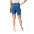 thumbnail image 3 of Angels Forever Young Women's 360 Sculpt 9" Mid-Rise Denim Bermuda Shorts, 3 of 4