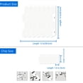 thumbnail image 5 of DEWOO 10-Sheet Hexagon Peel and Stick Backsplash for Kitchen, New Upgrade Premium Extra Thicker Design 3D Self Adhesive Wall Tiles, Large Stick on Tiles for Kitchen and Bathroom (12" x 12"), 5 of 11
