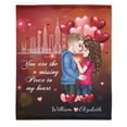 thumbnail image 2 of You Will Forever Be My Always - Couple Personalized Custom Blanket - Gift For, 2 of 8
