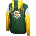 thumbnail image 3 of Men's Mitchell & Ness Green/Gold Seattle Supersonics Hardwood Classics Highlight Reel Windbreaker Hoodie Half-Zip Jacket, 3 of 3