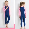 thumbnail image 4 of Maillot de Bain pour Enfants à Manches Longues Combinaison de Plongée une Pièce Protection UV, Taille S, 4 of 5