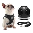 thumbnail image 1 of Dog Harness and Leash Set with Reflective Adjustable Mesh Vest for Small Dogs and Puppies, 1 of 8
