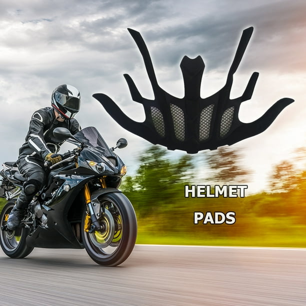 Almohadillas Para Casco Kit de almohadillas de espuma para casco de ciclismo de esponja con forro sellado de repuesto Sywqhk Libre de BPA