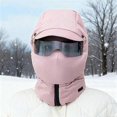 thumbnail image 4 of Waterproof Fleece Lined Hood Winter Thermal Fleece Full Face Cover for Skiing Cycling Commuting, 4 of 4