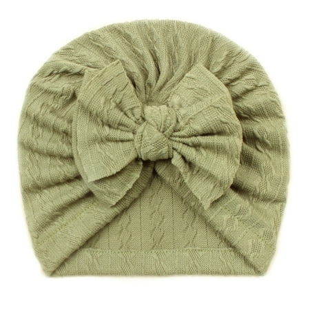 

Toddler Infant Baby Boys Girls Cap Beanie Bowknot Elastics Turban Hat Winter Baby Hats