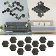 Hexagon Acrylic DIY Wall Sticker 3D Stereo Home Decor With Adhesive