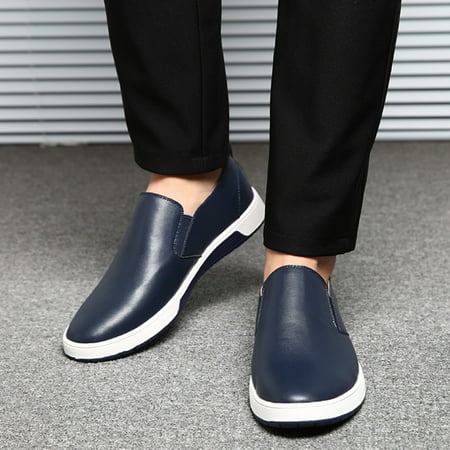 

UIX Men s Leather Breathable On Style Business Seasons Color Wear Four Shoes Leisure Formal Solid Men s Leather Shoes