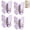 4PCS-Purple, variant on 4 Pack Rotating Butterfly Adhesive Wall Hooks, No Drill Storage Hangers, 270° Swivel Adjustable Wings for Keys Bags