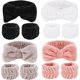 thumbnail image 1 of wonima11 12PCS Spa Headband and Wrist Towels for Face Washing Set, Cute Soft Microfiber Makeup Headband for Women Girls, Highly Absorbent Wristband for Washing Face, Shower Skincare, 1 of 1