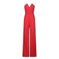 thumbnail image 6 of GaThRRgYP Women's Pants$5,Fashion Women Summer Casual Sexy Sleeveless Solid Color Wide Leg Pants Jumpsuits, 6 of 9
