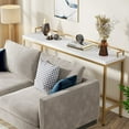 thumbnail image 6 of Tribesigns 70.9 inch Long Console Table Behind Sofa Couch Table, Narrow Entry Hallway Table, Gold, 6 of 7