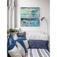 thumbnail image 5 of "Docked White Boats" Painting Print on Wrapped Canvas, 5 of 7
