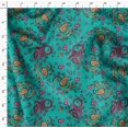 thumbnail image 4 of Soimoi polyester Crepe Fabric Floral & Paisley Print Fabric by the Yard 42 Inch Wide, 4 of 5