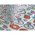 thumbnail image 4 of Ambesonne Bicycle Quilted Bedspread Set 3 Pcs, Retro Hipster Lifestyle, King Size, Multicolor, 4 of 5
