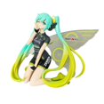 thumbnail image 4 of Hatsune Miku figura anime periférico mariposa bidimensional hermosa niña arrodillada ornamento modelo muñeca hecha a mano, 4 of 5