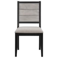 thumbnail image 4 of Elodie Wood Dining Side Chair Grey and Black (Set of 2), 4 of 14