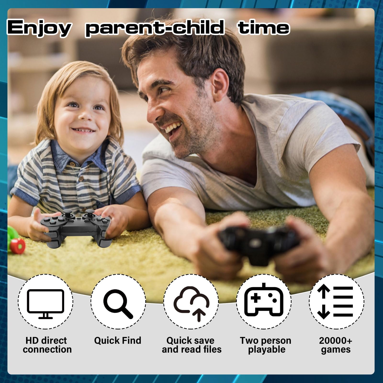 Toys for 6 7 8 9 10 Year Old Boys Kids,Games Console Kids Toys Age 7-8-9-10-11-12 Boys Gifts Emulator Console for 8-13 Year Old Girls Gifts Video Games Birthday Presents for Teens Adults