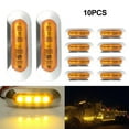 thumbnail image 5 of 10X Amber LED Trailer Truck Side Marker Lights 4LED Clearance RV 12V-24V, 5 of 10