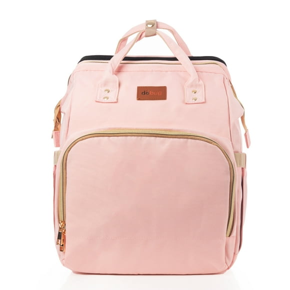 Mochila Pañalera ISADEN bebé cambiador cuna color Rosa