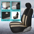 thumbnail image 4 of FH Group Universal Fit Cloth Striking Striped Car Seat Covers for Auto, SUV, VAN Airbag Compatible, Easy to Install, UV-Resistant & Durable - Full Set, 4 of 10