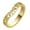 Gold, variant on Midi Thumb Stainless Steel Ring V Band Chevron Plain Heart Rings Valentine's Day Gift